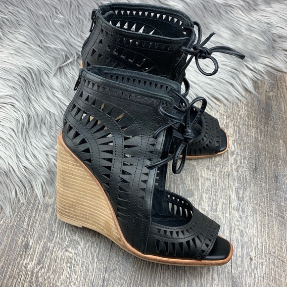 FINAL✂️ JEFFREY CAMPBELL ‘Rodillo’ CutOut Wedge - Picture 4 of 8